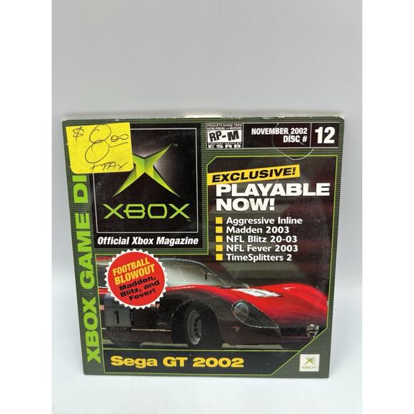 Official Xbox Magazine Demo Disc #12 November 2002 Tested Sega Gt - Picture 1 of 5